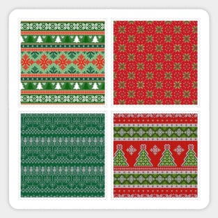 Yule Christmas Jumper Stamps Sticker